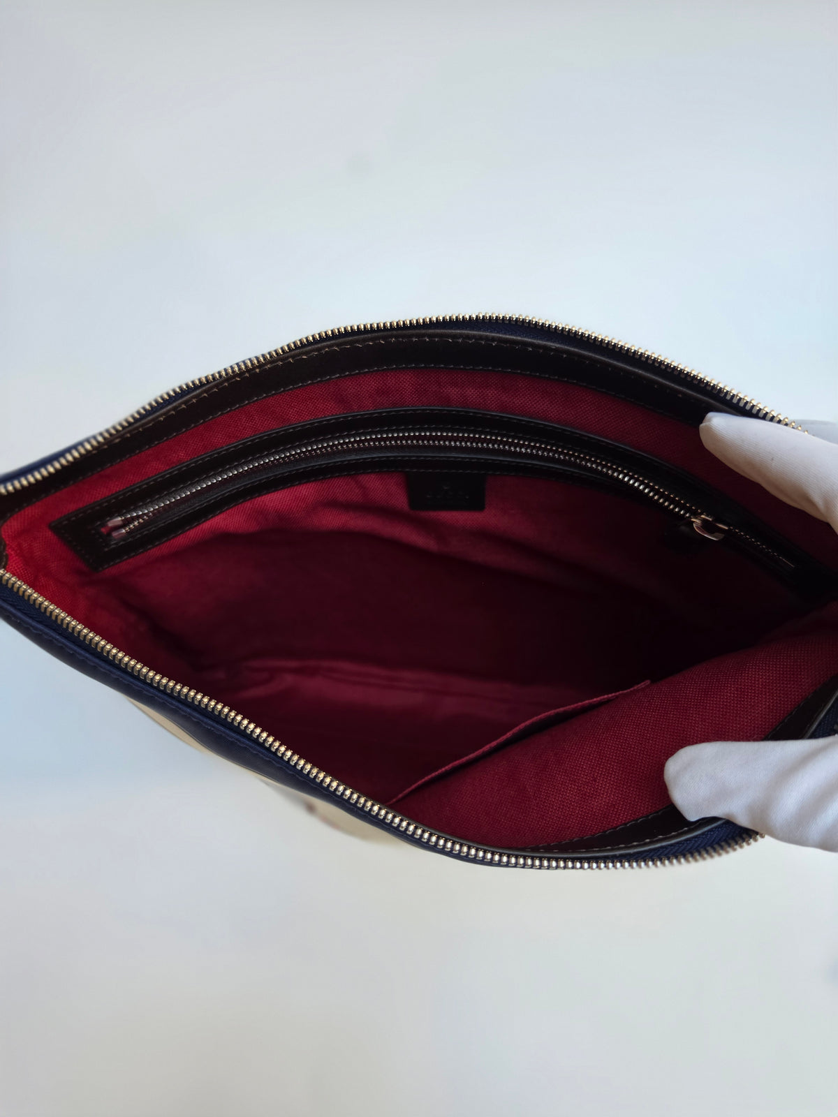 Gucci nylon pouch with Equestrian motif, Limited Edition