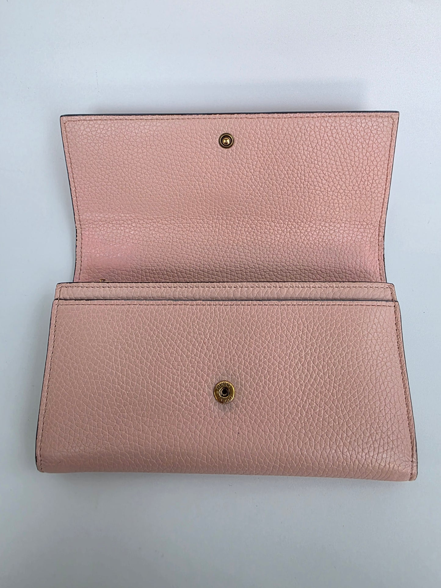 Portafoglio Gucci Blind For Love in pelle rosa cipria