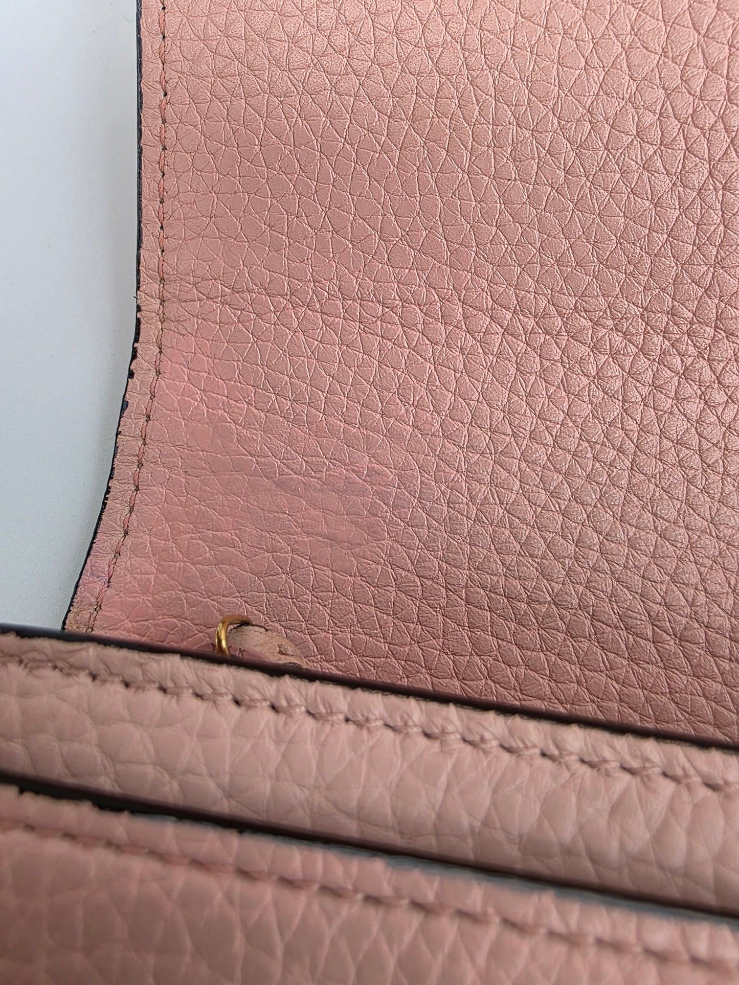 Portafoglio Gucci Blind For Love in pelle rosa cipria