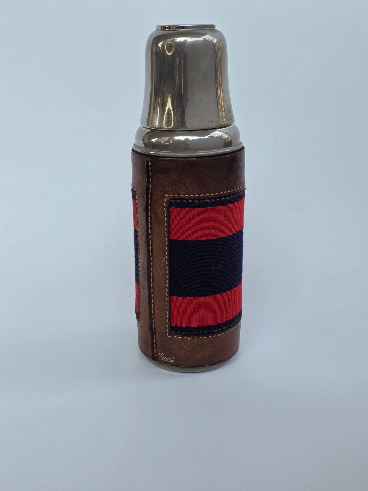 Thermos Gucci Vintage, anni '50-'60 in pelle di cinghiale