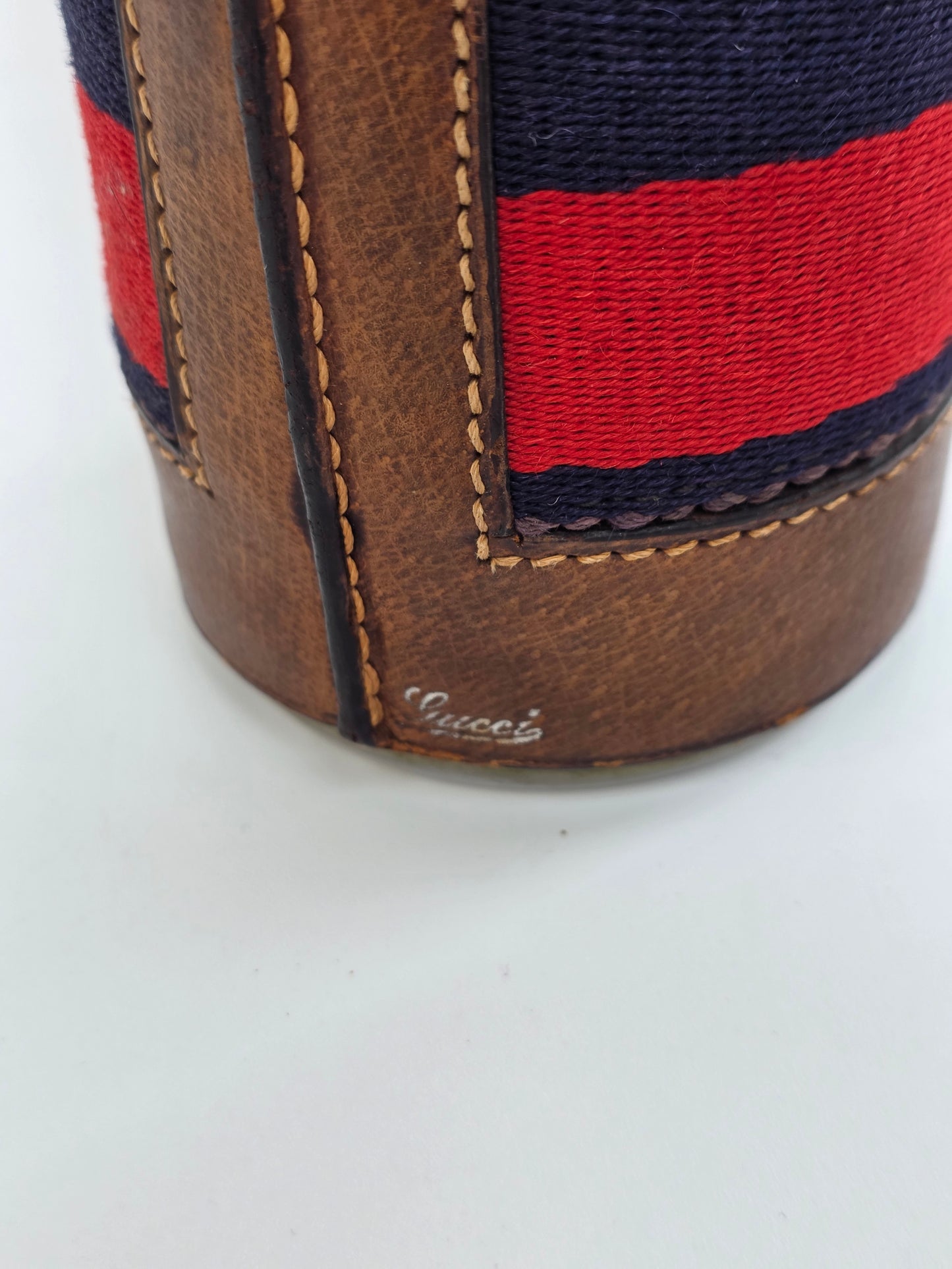 Thermos Gucci Vintage, anni '50-'60 in pelle di cinghiale