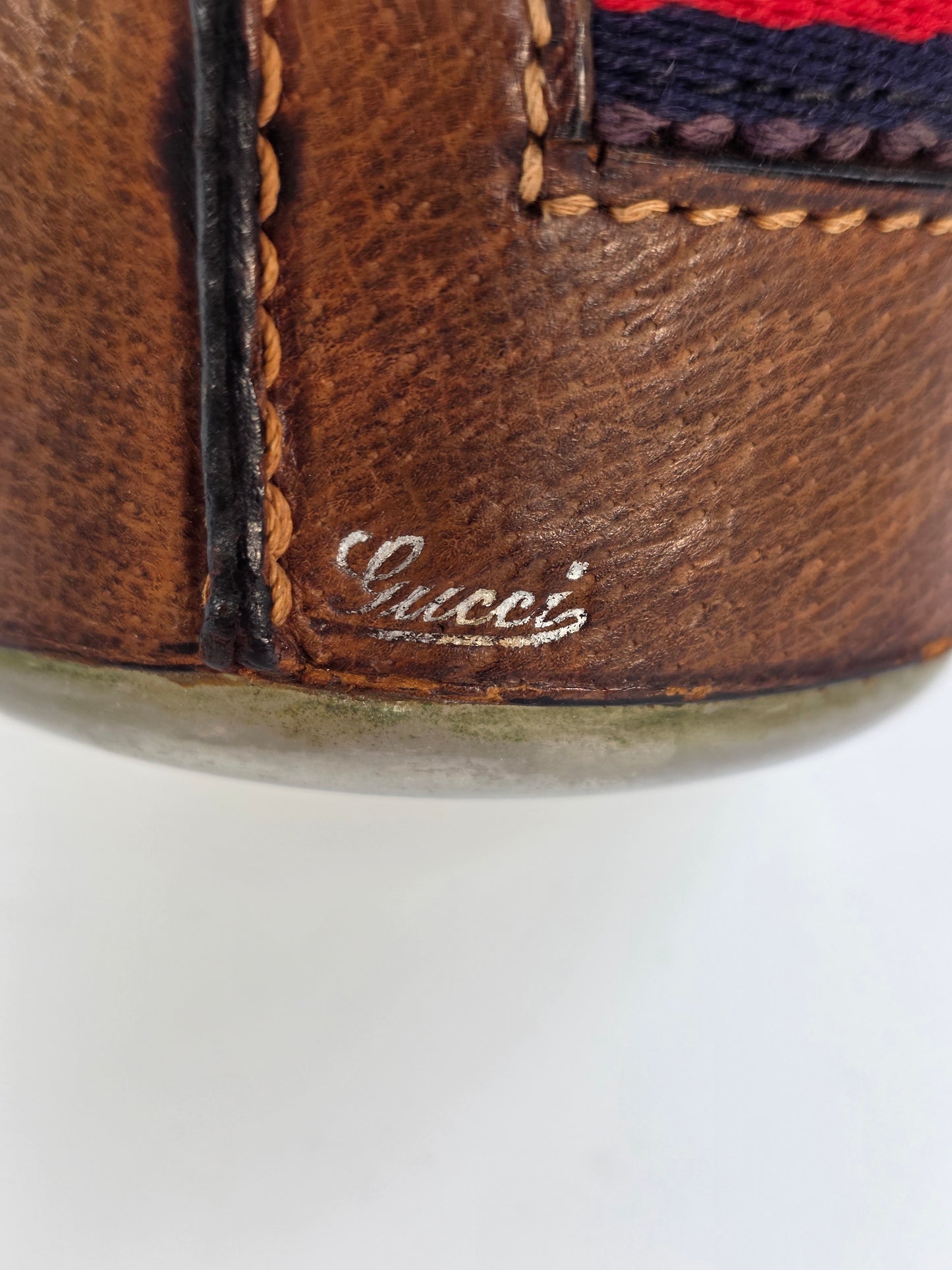 Thermos Gucci Vintage, anni '50-'60 in pelle di cinghiale