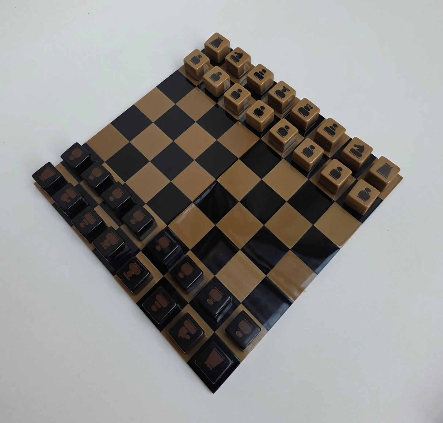 Scatola da Gioco Multi-Set Fendi Vintage in Perspex, scacchi e backgammon, anni '80