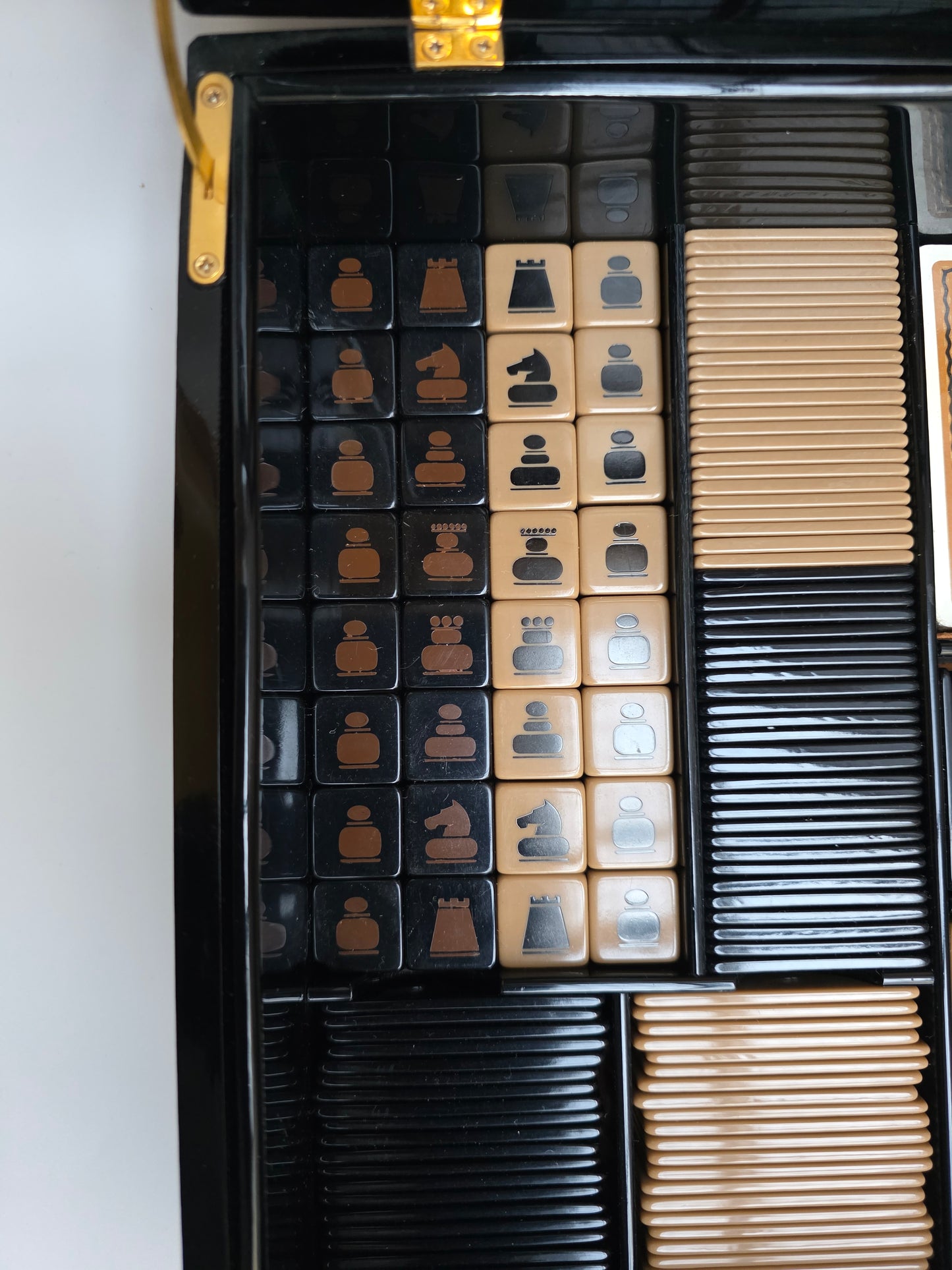 Scatola da Gioco Multi-Set Fendi Vintage in Perspex, scacchi e backgammon, anni '80