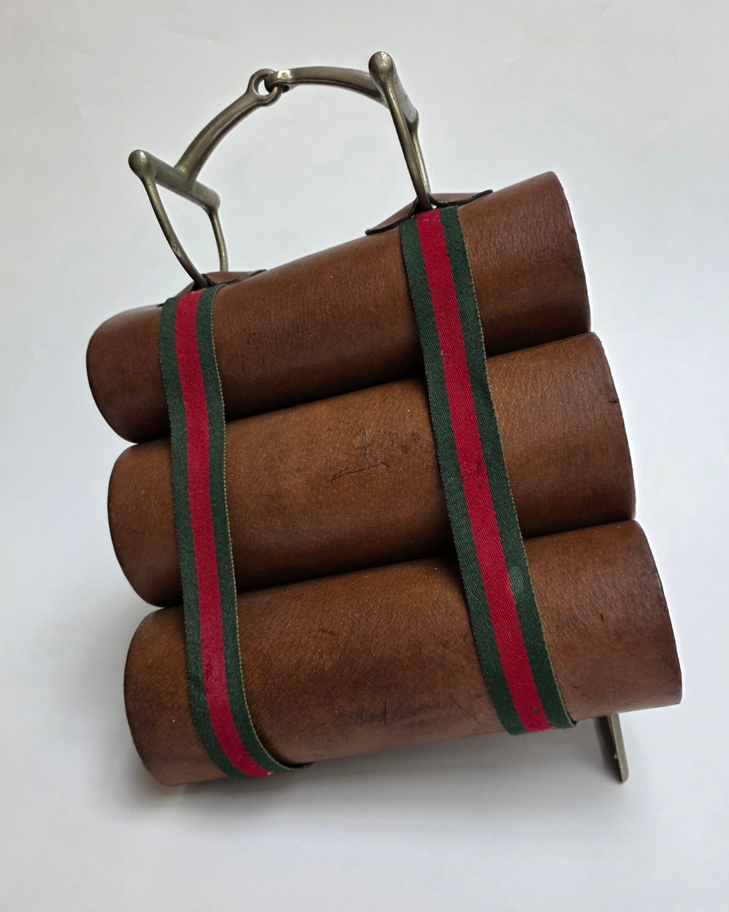 Raro porta bottiglie o riviste Gucci vintage, anni '60