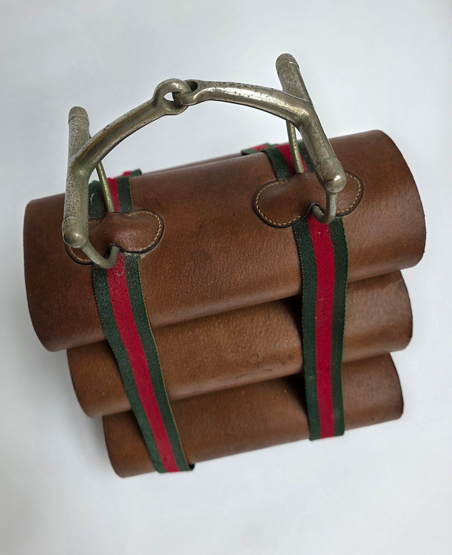 Raro porta bottiglie o riviste Gucci vintage, anni '60