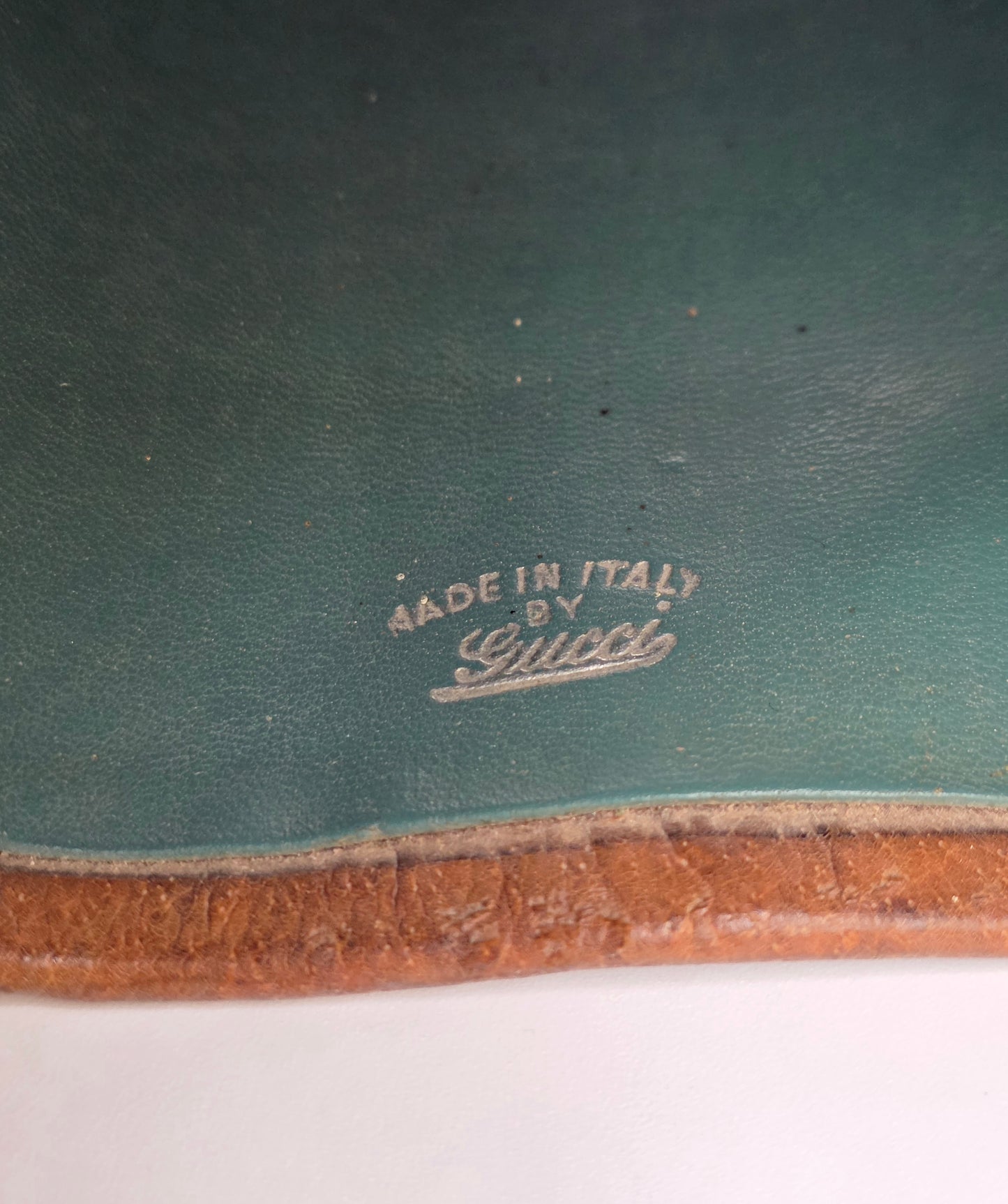 Raro porta bottiglie o riviste Gucci vintage, anni '60