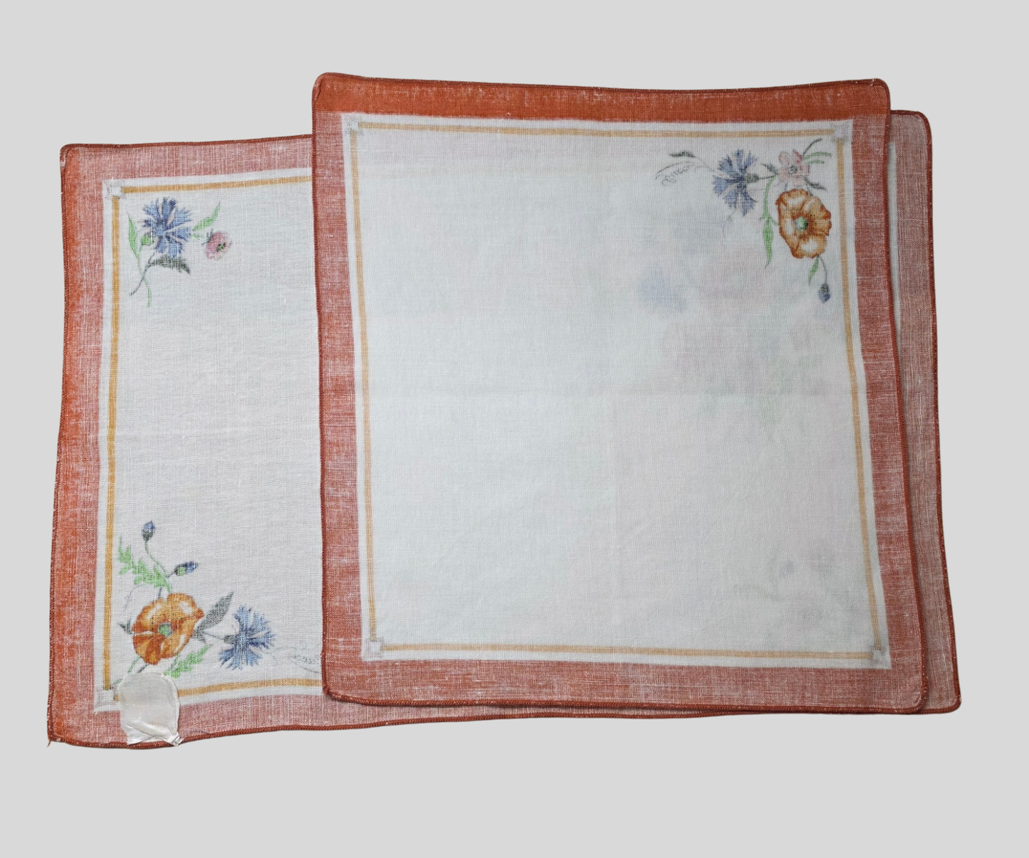 Set di Tovagliette Gucci vintage motivo Flora, anni '80