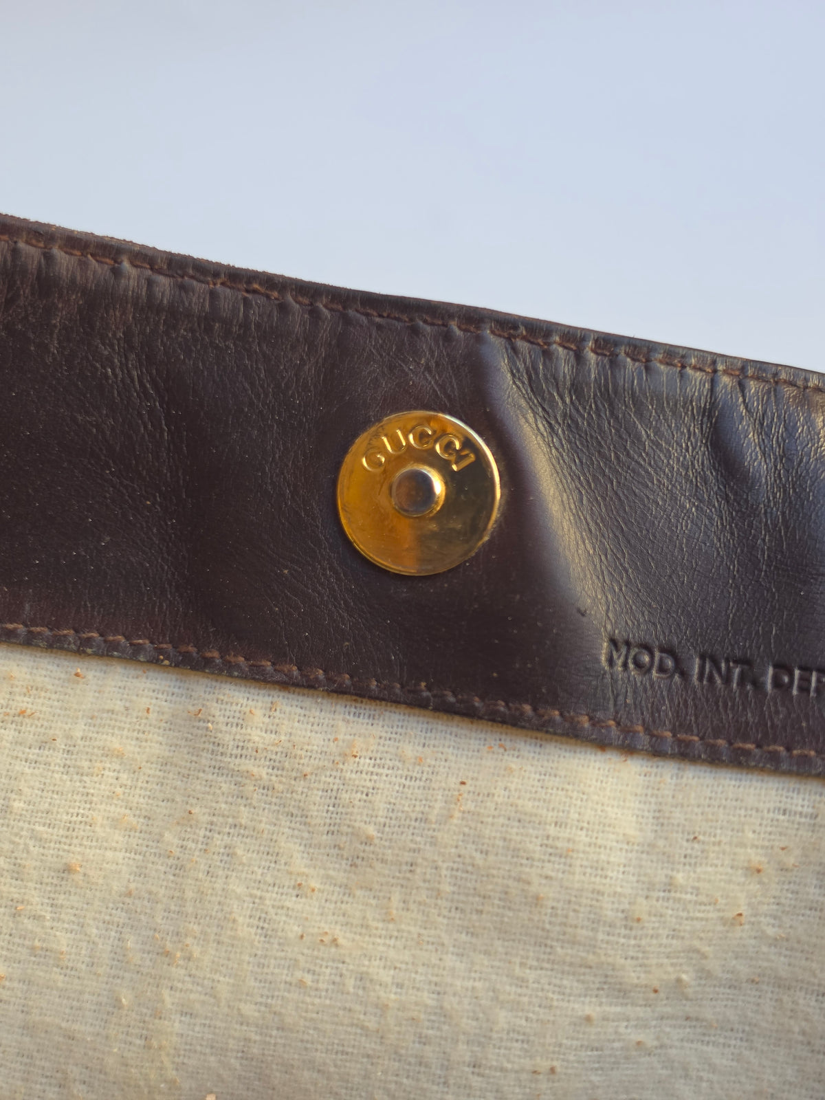Borsa Gucci Bamboo Top Handle in camoscio testa di moro, anni '90