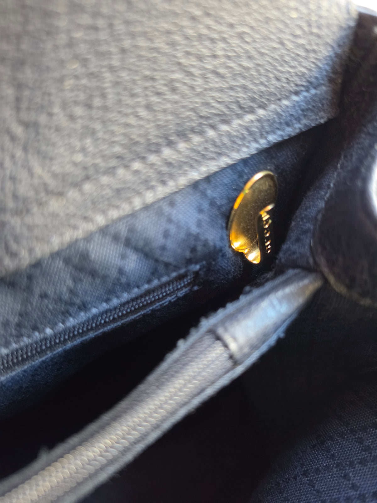 Borsa Gucci Diana Tote in camoscio blu notte, anni '90