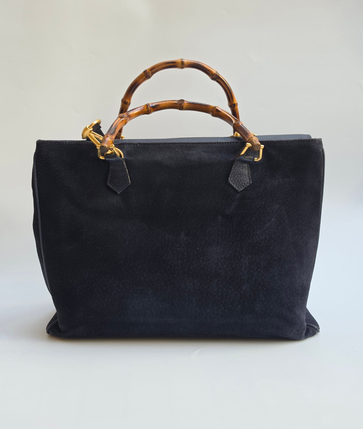 Borsa Gucci Diana Tote in camoscio blu notte, anni '90