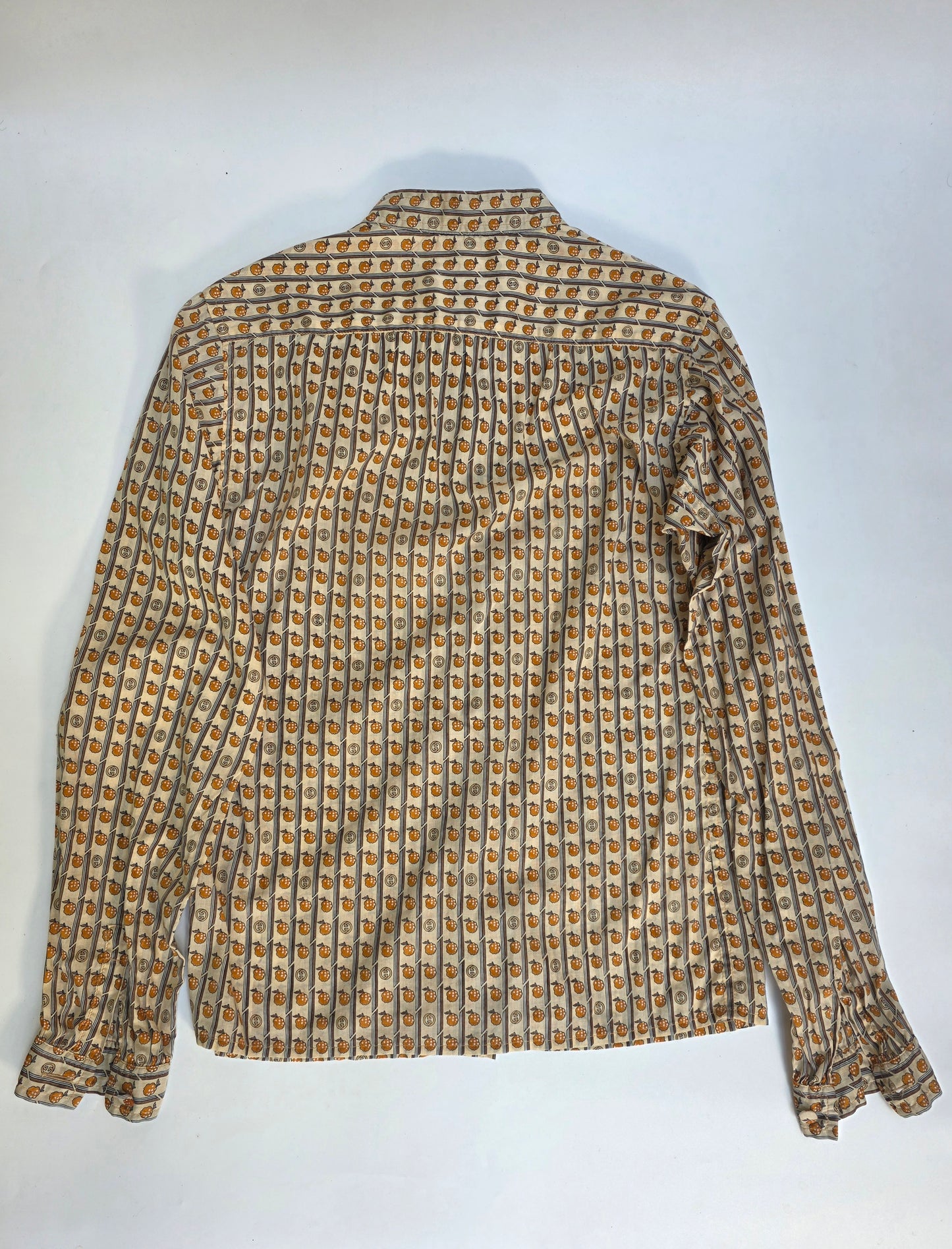 Camicia Gucci vintage motivo Lamponi, anni '70